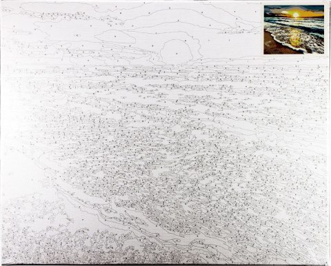 Zestaw kreatywny Malowanie po numerach 40x50cm Zachód słońca nad morzem Flamingo Line (fsy36) Zestaw kreatywny Malowanie po numerach 40x50cm Zachód słońca nad morzem Flamingo Line (fsy36)