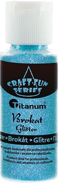 Brokat Craft-Fun Series kolor: lazurowy 1 kolor. Titanum (C37)