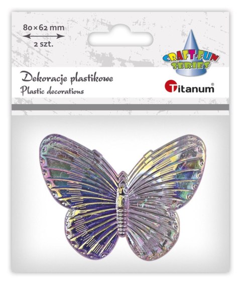 Dekoracja Craft-Fun Series Motyle plastikowe Titanum (2324034) Dekoracja Craft-Fun Series Motyle plastikowe Titanum (2324034)