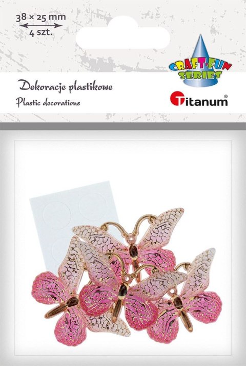 Dekoracja Craft-Fun Series Motyle plastikowe samoprzylepne Titanum (2324012-1) Dekoracja Craft-Fun Series Motyle plastikowe samoprzylepne Titanum (2324012-1)