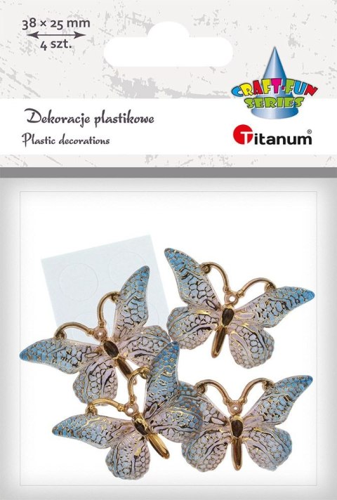 Dekoracja Craft-Fun Series Motyle plastikowe samoprzylepne Titanum (2324012-2) Dekoracja Craft-Fun Series Motyle plastikowe samoprzylepne Titanum (2324012-2)