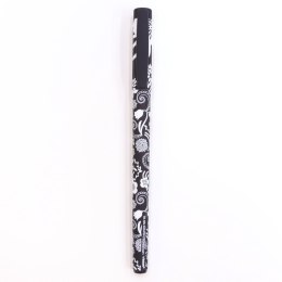 Długopis olejowy Fashion A71 KWIATY BLACK-WHITE niebieski 0,7mm Vinson