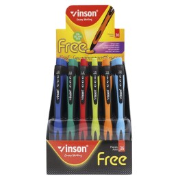 Długopis olejowy Free niebieski 1,0mm Vinson (1008)