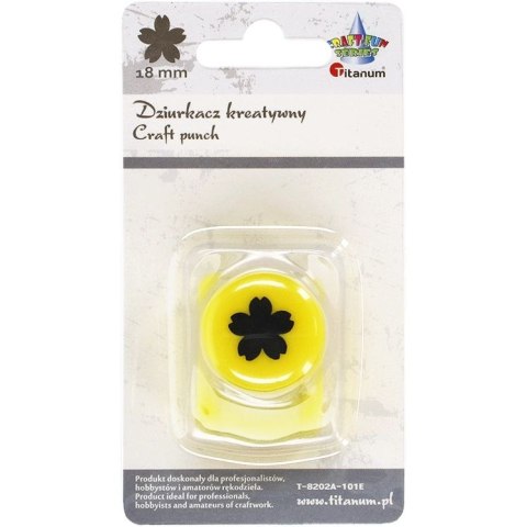 Dziurkacz ozdobny Craft-Fun Series 18mm kwiatek pełny Titanum (T-8202A-101E) Dziurkacz ozdobny Craft-Fun Series 18mm kwiatek pełny Titanum (T-8202A-101E)