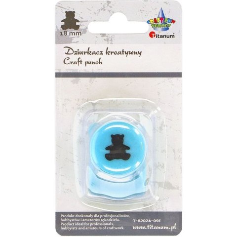 Dziurkacz ozdobny Craft-Fun Series 18mm miś Titanum (T-8202A-09E) Dziurkacz ozdobny Craft-Fun Series 18mm miś Titanum (T-8202A-09E)