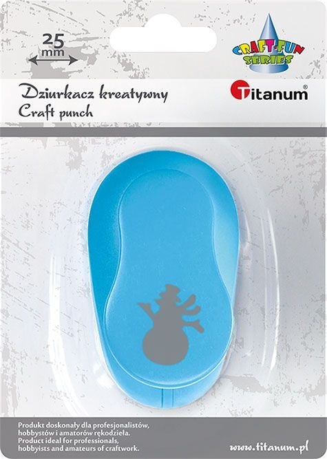 Dziurkacz ozdobny Craft-Fun Series 25mm bałwanek Titanum (T-8810-135e) Dziurkacz ozdobny Craft-Fun Series 25mm bałwanek Titanum (T-8810-135e)