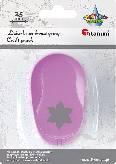 Dziurkacz ozdobny Craft-Fun Series 25mm kwiat Titanum (T-8810-125e) Dziurkacz ozdobny Craft-Fun Series 25mm kwiat Titanum (T-8810-125e)