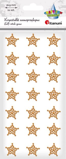 Kryształki Craft-Fun Series gwiazdki złote Titanum (24MH03107 (gold color))