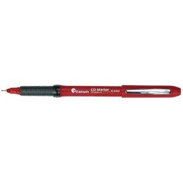 Marker do cd czerwony 0,5mm Titanum (PY1094C-01)