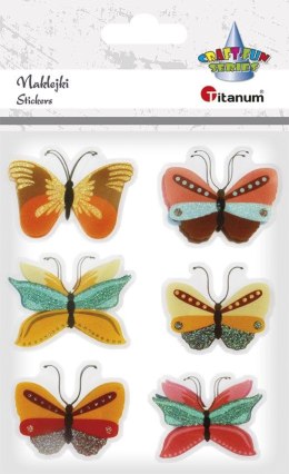 Naklejka (nalepka) Craft-Fun Series foliowa motyle Titanum (BLY03)