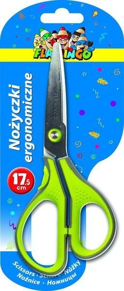 Nożyczki Soft Touch 17,5cm Flamingo