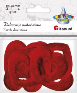 Ozdoba materiałowa Craft-Fun Series serce Titanum (BY163)
