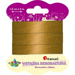 Wstążka Craft-Fun Series 15x4 [mm x m] złota Titanum (344537)