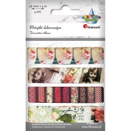 Wstążka Craft-Fun Series zestaw 16x4 [mm x m] mix Titanum (S1804-3)