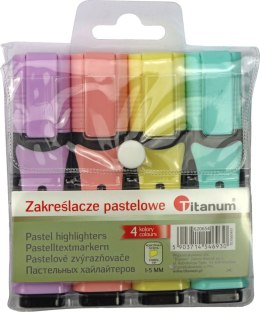 Zakreślacz 4 kolory 1-5mm Titanum (T01060491)