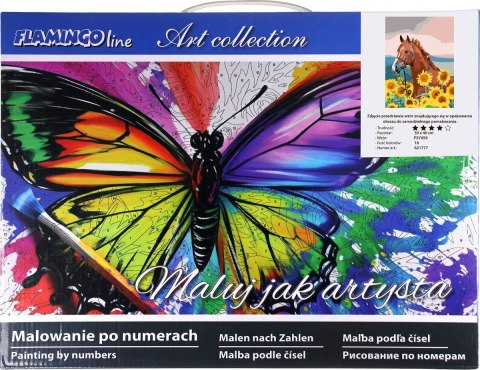 Zestaw kreatywny Malowanie po numerach 30x40cm Koń w słonecznikach Flamingo Line (FSY459) Zestaw kreatywny Malowanie po numerach 30x40cm Koń w słonecznikach Flamingo Line (FSY459)