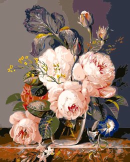 Zestaw kreatywny Malowanie po numerach 40x50cm Bukiet 2 Flamingo Line (FSY757)