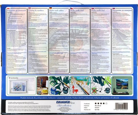 Zestaw kreatywny Malowanie po numerach 40x50cm Bukiet 2 Flamingo Line (FSY757) Zestaw kreatywny Malowanie po numerach 40x50cm Bukiet 2 Flamingo Line (FSY757)