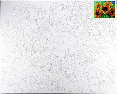 Zestaw kreatywny Malowanie po numerach 40x50cm Słoneczniki Flamingo Line (FDY29) Zestaw kreatywny Malowanie po numerach 40x50cm Słoneczniki Flamingo Line (FDY29)