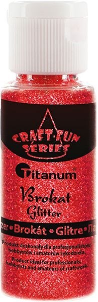 Brokat Craft-Fun Series Rainbow kolor: czerwony 1 kolor. Titanum (C08)
