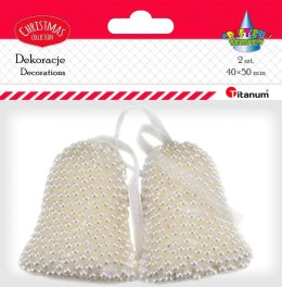 Dekoracja na choinkę Craft-Fun Series Dzwonki białe Titanum (23BR1225-5)