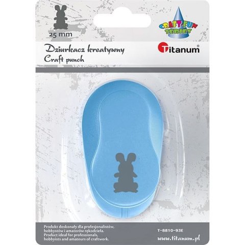 Dziurkacz ozdobny Craft-Fun Series 25mm króliczek Titanum (T-8810-93e) Dziurkacz ozdobny Craft-Fun Series 25mm króliczek Titanum (T-8810-93e)
