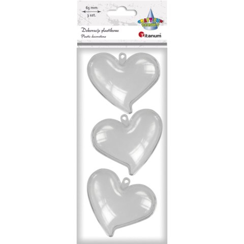 Ozdoba akrylowa Craft-Fun Series serce 65x58mm Titanum Ozdoba akrylowa Craft-Fun Series serce 65x58mm Titanum