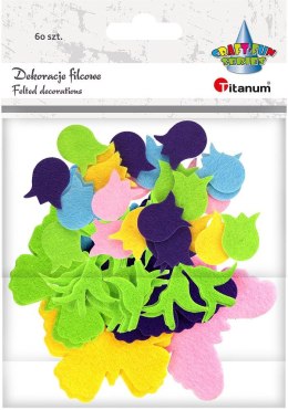Ozdoba filcowa Craft-Fun Series tulipany, motyle Titanum (5031)