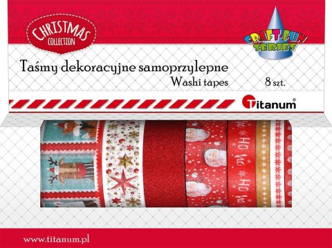 Taśma ozdobna Craft-Fun Series XMAS Washi tape mix Titanum (23RL0103-3) Taśma ozdobna Craft-Fun Series XMAS Washi tape mix Titanum (23RL0103-3)