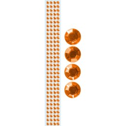 Taśma ozdobna Craft-Fun Series samoprzylepna z kryształkamix1 [mm x m] pomarańczowa Titanum (TZ022-1)