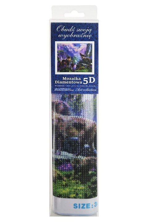 Zestaw kreatywny Diamentowa mozaika 30x40cm Wilki 1 Flamingo Line (TBS04848-04) Zestaw kreatywny Diamentowa mozaika 30x40cm Wilki 1 Flamingo Line (TBS04848-04)