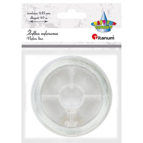Żyłka ozdobna Craft-Fun Series 0,35 mm x 40 m przezroczysta Titanum (nylon) Żyłka ozdobna Craft-Fun Series 0,35 mm x 40 m przezroczysta Titanum (nylon)