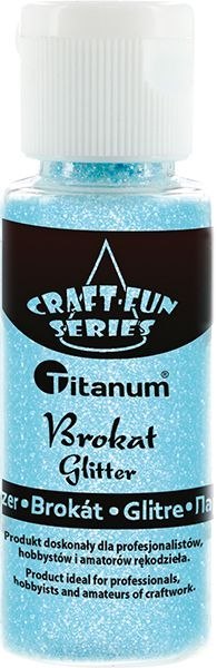 Brokat Craft-Fun Series kolor: niebieski jasny 1 kolor. Titanum (C07)