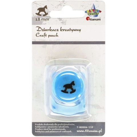 Dziurkacz ozdobny Craft-Fun Series 18mm konik na biegunach Titanum (T-8202A-110) Dziurkacz ozdobny Craft-Fun Series 18mm konik na biegunach Titanum (T-8202A-110)
