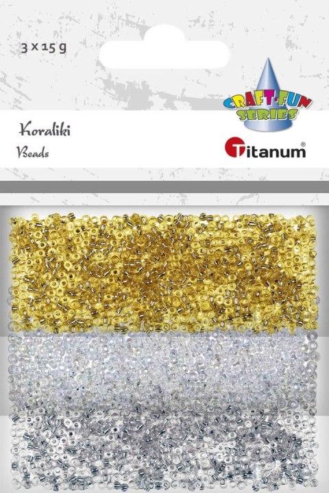 Koraliki kreatywne Craft-Fun Series 3 kolory Titanum Koraliki kreatywne Craft-Fun Series 3 kolory Titanum