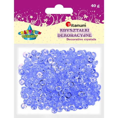 Koraliki kreatywne Craft-Fun Series plastikowe liliowe Titanum (40g) Koraliki kreatywne Craft-Fun Series plastikowe liliowe Titanum (40g)