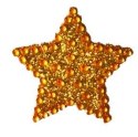 Kryształki Craft-Fun Series gwiazdki złoty Titanum