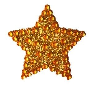 Kryształki Craft-Fun Series gwiazdki złoty Titanum