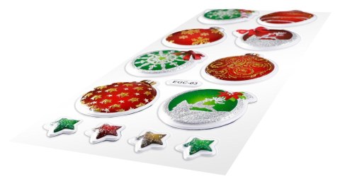 Naklejki świąteczne Craft-Fun Series Boże Narodzenie Bombki, gwiazdki Titanum (EGC-03) Naklejki świąteczne Craft-Fun Series Boże Narodzenie Bombki, gwiazdki Titanum (EGC-03)