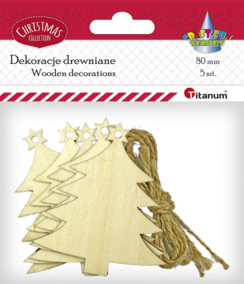 Ozdoba drewniana Craft-Fun Series zawieszka choinka Titanum (5903714533671) Ozdoba drewniana Craft-Fun Series zawieszka choinka Titanum (5903714533671)