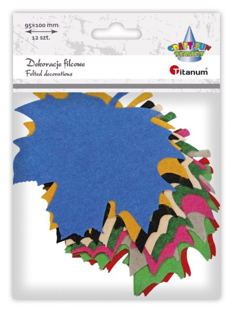 Ozdoba filcowa Craft-Fun Series Liscie klonu Titanum (3638) Ozdoba filcowa Craft-Fun Series Liscie klonu Titanum (3638)