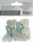 Ozdoba materiałowa Craft-Fun Series serca samoprzylepne Titanum (2324050-light blue)