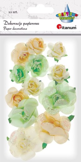 Ozdoba papierowa Craft-Fun Series kwiatki Titanum (22YX0825-12A)