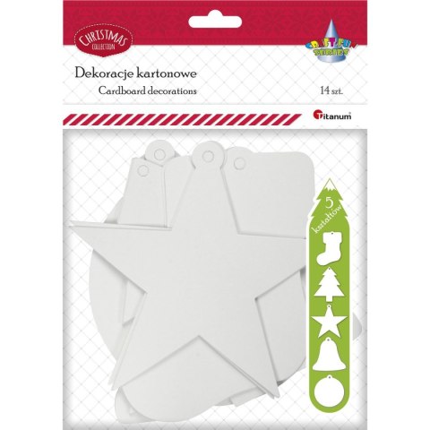 Ozdoba papierowa Craft-Fun Series zawieszka świąteczna Titanum (176710B)