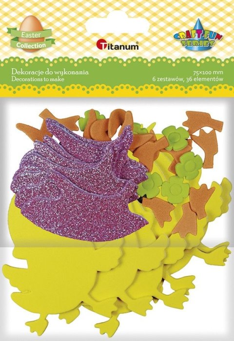 Ozdoba piankowa Craft-Fun Series Kaczuszki 6 szt Titanum (DIY-S27) Ozdoba piankowa Craft-Fun Series Kaczuszki 6 szt Titanum (DIY-S27)