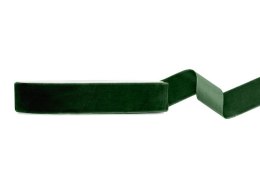 Wstążka Craft-Fun Series welurowa 25x10 [mm x m] zielony butelkowy Titanum (TW25-012B)