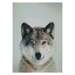 Zestaw kreatywny Diamentowa mozaika 30x40cm Wilk 3 Flamingo Line (TE3325-01)