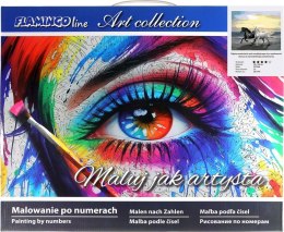 Zestaw kreatywny Malowanie po numerach 40x50cm Konie Flamingo Line (FSY246)