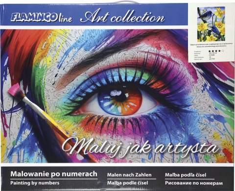 Zestaw kreatywny Malowanie po numerach 40x50cm Ptaszki na żonkilach Flamingo Line (FSY689) Zestaw kreatywny Malowanie po numerach 40x50cm Ptaszki na żonkilach Flamingo Line (FSY689)
