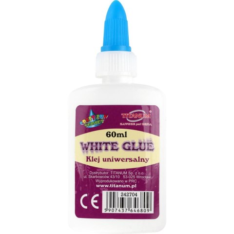 Klej w płynie uniwersalny 60ml Titanum Craft-Fun (WG-60) Klej w płynie uniwersalny 60ml Titanum Craft-Fun (WG-60)